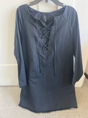 Nili Lotan nwot lace up Tunic Dress women xs